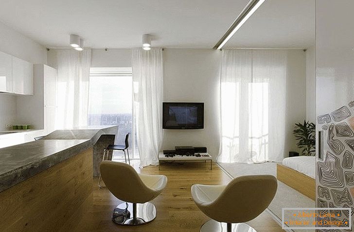 Egy minimalista lakás Moszkvában az elegancia dicsőségében