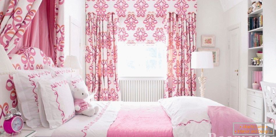 Hálószoba rózsaszín színekben