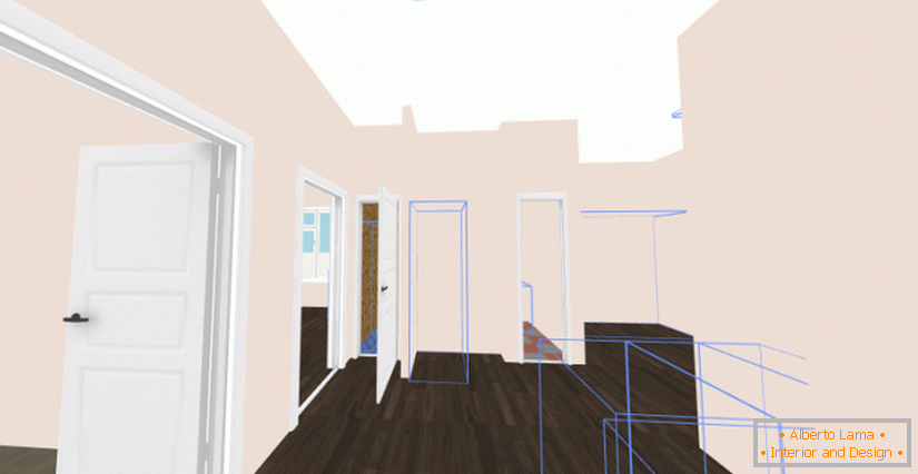 A ház belsejének 3D-modellezése