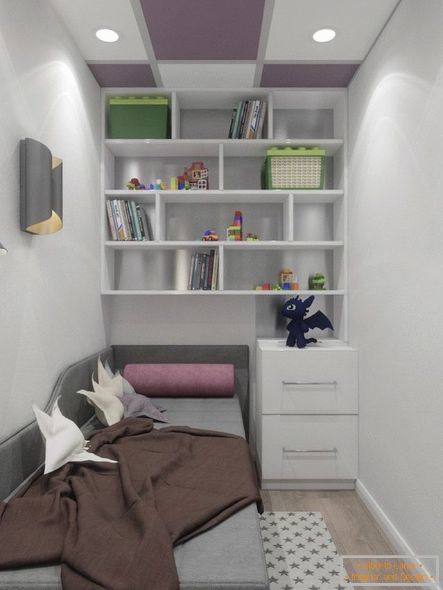 A kis gyermekszoba modern kialakítása