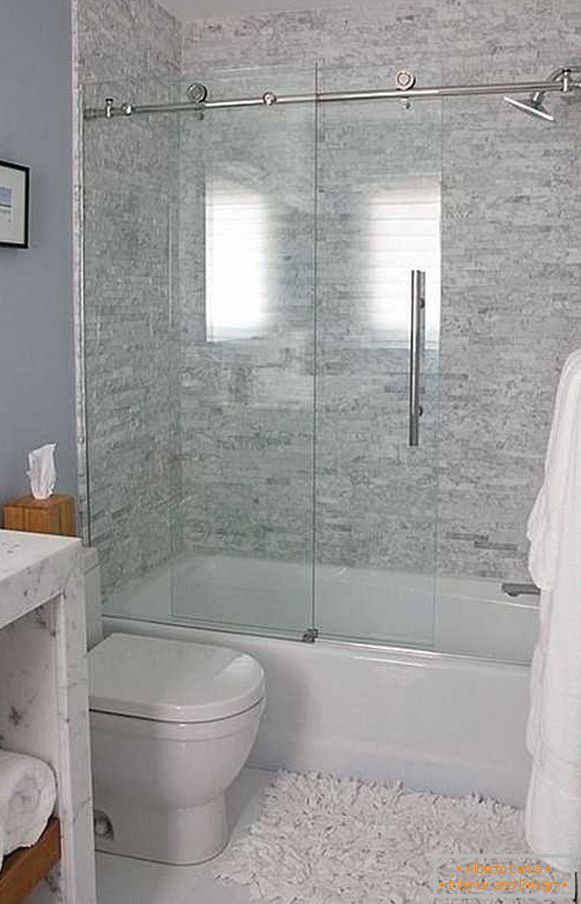 üvegfüggöny fürdőszoba, fotó 4