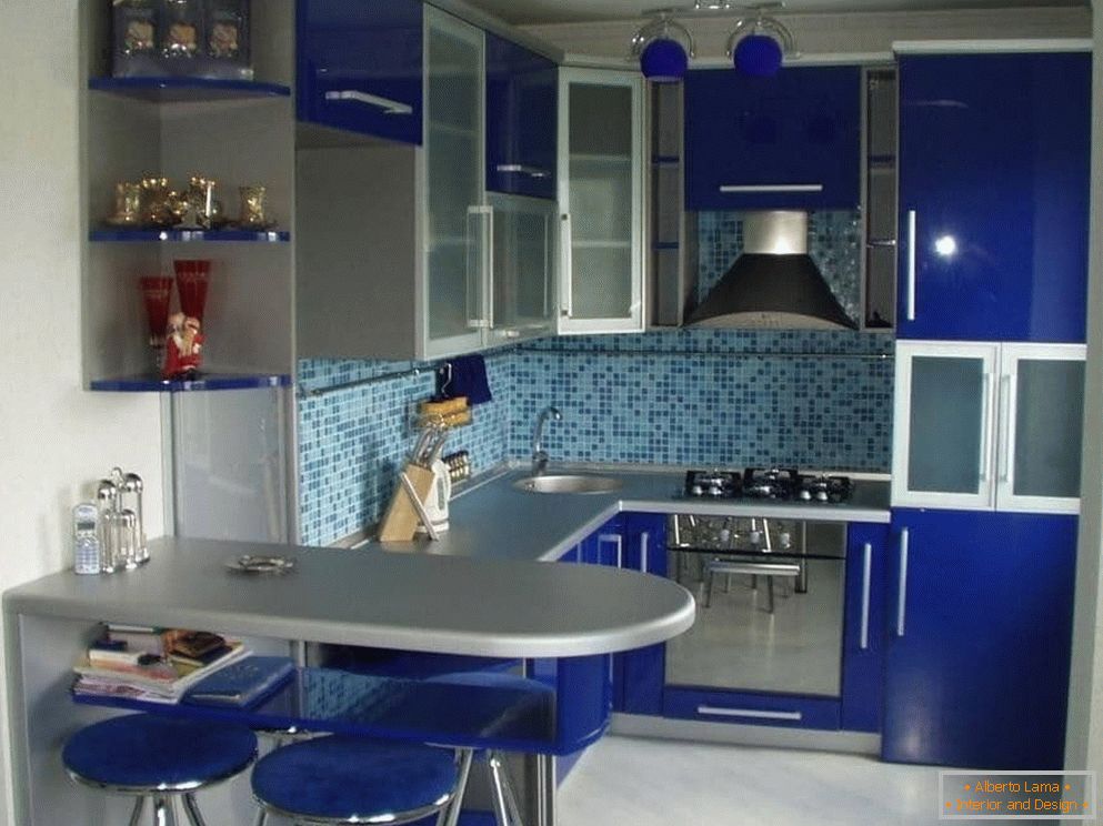 Kék-szürke konyha