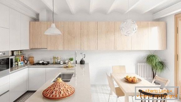 gyönyörű lakás-skandináv stílusú konyha