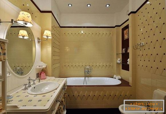fürdőszoba klasszikus stílusban, fotó 1