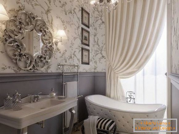 falilámpa klasszikus stílusú fürdőszobához, fotó 29