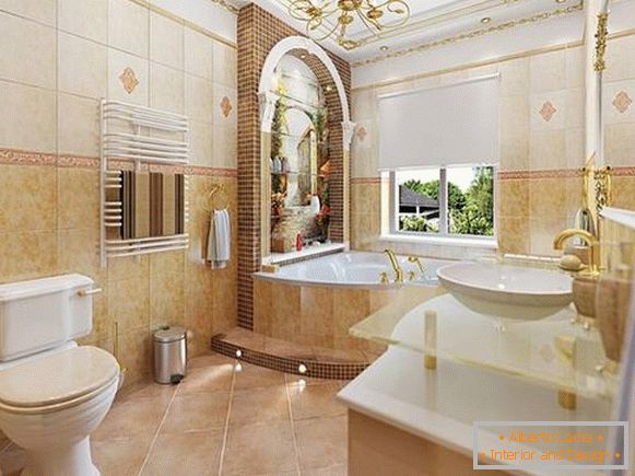 fürdőszoba design klasszikus stílusban, fotó 9
