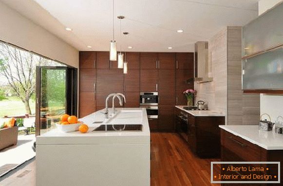 konyha modern stílusban fotó a lakásban, fotó 3