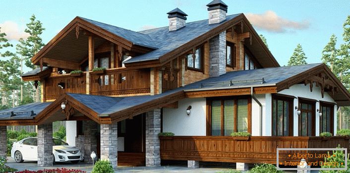 Modern faház stílusú ház