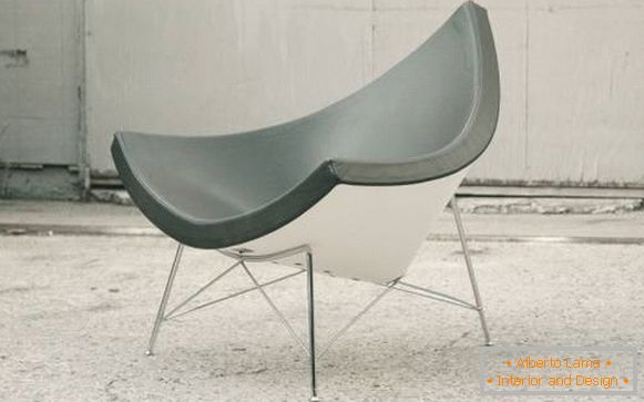 Modern stílusú stílusú szék George Nelsonnal