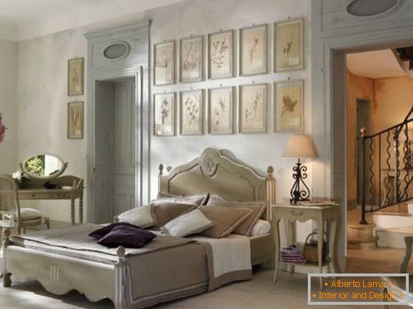 Hálószobabelső Provence - kép design ötletekkel