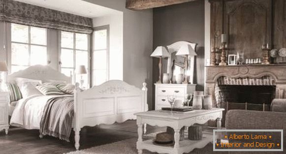 Provence hálószoba design gyönyörű bútorokkal