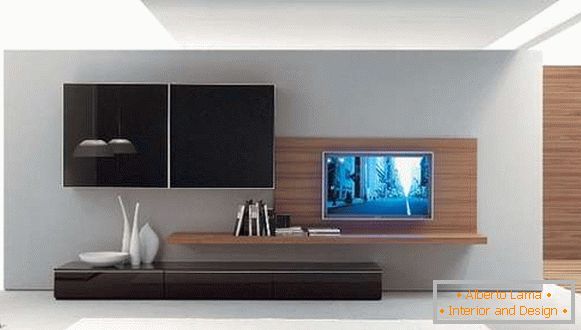 gyönyörű falak a nappaliban modern stílusban, fotó 22