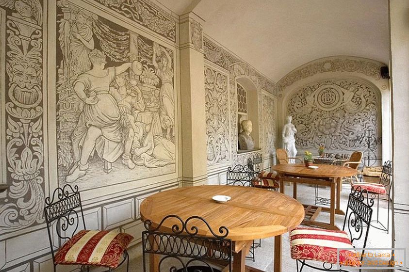 Modern falfestés barokk stílusban