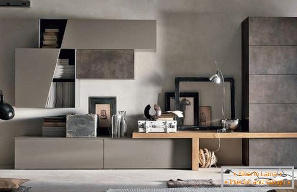 gyönyörű falak a nappaliban modern stílusban, fotó 40