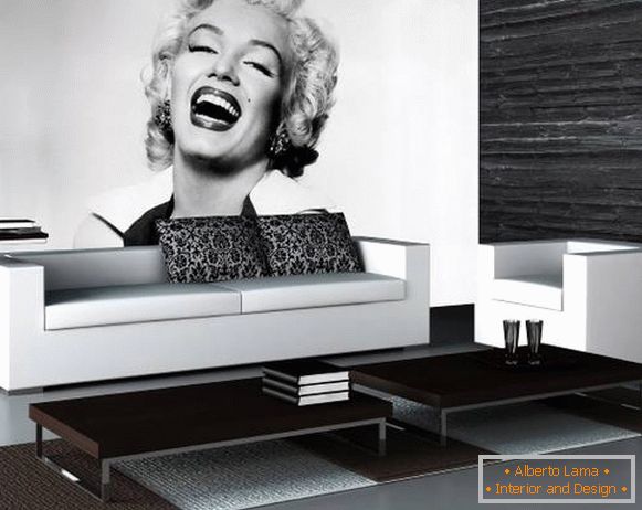 Marilyn Monroe fekete-fehér tapéta