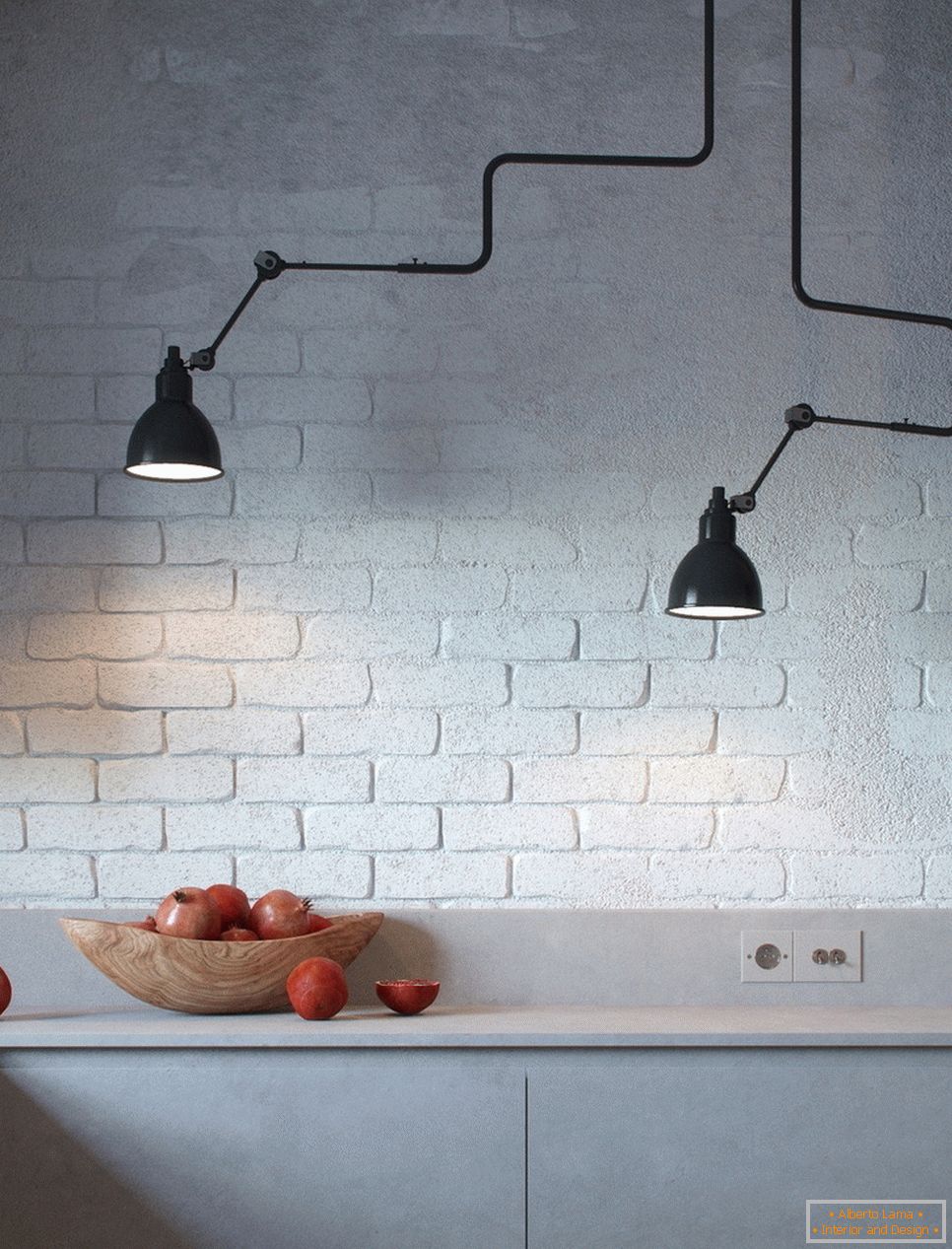 Eredeti lámpatestek a konyhában