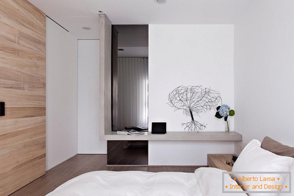 A modern kis méretű apartman stílusos dekorációja