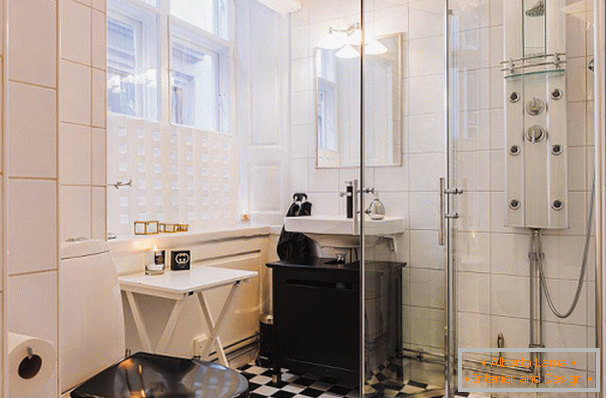 Fürdőszoba stúdió apartman Stockholmban