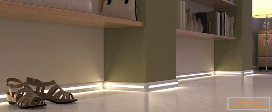 LED világítás szegélylécek