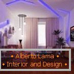LED háttérvilágítás a belső térben комнаты