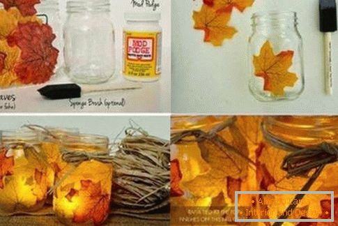 Hogyan díszítsen házat őszi levelekkel?