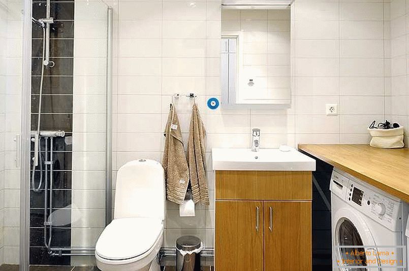 A fürdőszoba belseje Stockholm lakosztályában