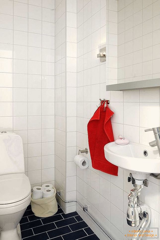 A fürdőszoba belseje Stockholm lakosztályában