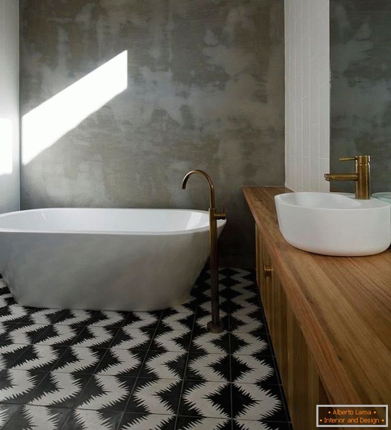 kiolvasztott-beton-falak-of-the-fürdőszoba-stand-in-kontraszt-to-the-geometriai-cement lapok