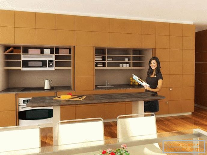 Design belső konyhák Stealth Kitchen Resource Furniture