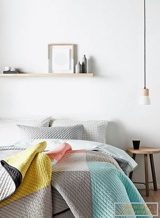 Hálószoba minimalista stílusban