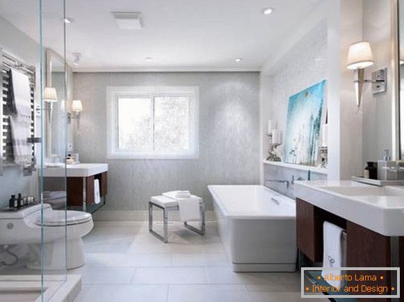 a fürdőszobák gyönyörű kialakítása a magánházakban, fotó 6
