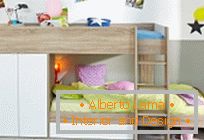 Tervezési lehetőségek детской комнаты с двухъярусной кроватью