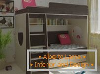 Tervezési lehetőségek детской комнаты с двухъярусной кроватью