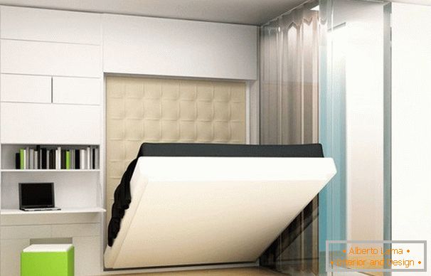 Kihúzható ágy a hálószobában