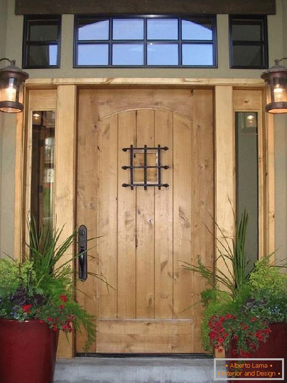 gyönyörű fából készült bejárati ajtók, fotó 38