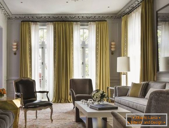 A nappali design a luxus stílusában