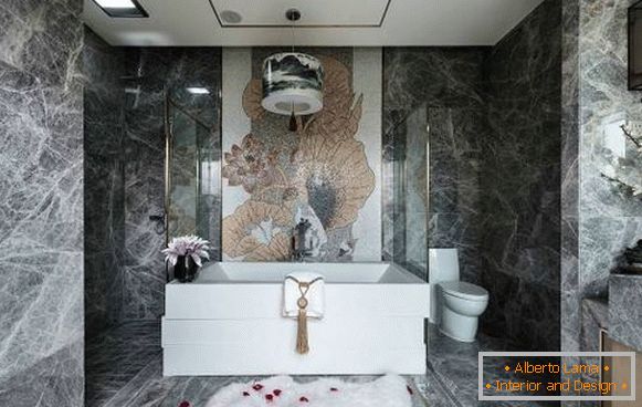 Luxus fürdőszoba design kínai stílusban