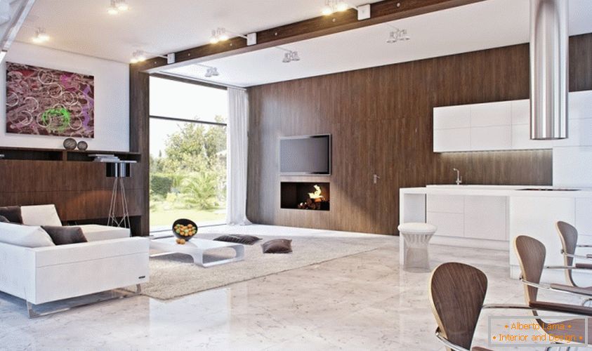 a nappali minimalizmus belső kialakítása