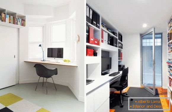 Hogyan készítsünk otthoni irodát: bútorok, szekrények, polcok