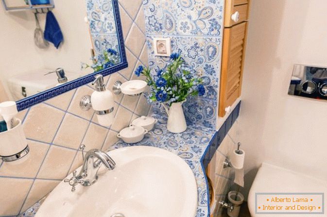 Fürdőszoba Provence stílusban