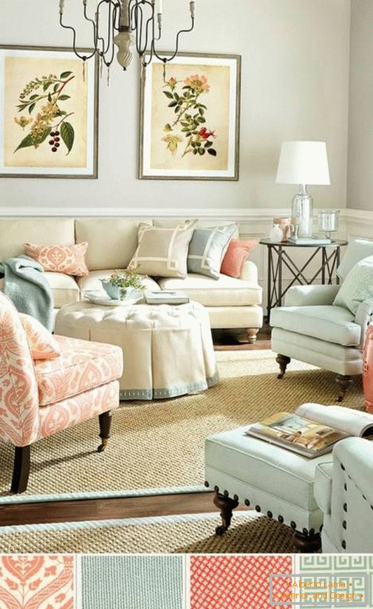 Kellemes színek a nappali tervezéshez