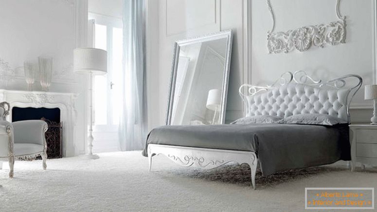 modern bútorok szobás-for-fehér hálószoba-design-ötleteket jött-with-fehér tűzött-kopjafa-on-vas-ágy-frame-és klasszikus fehér-nighstand-in-faragás plusz fehér- klasszikus tűzött-fotel
