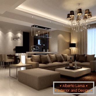 Fekete-fehér nappali - 55 fotó szokatlan nappali megoldások