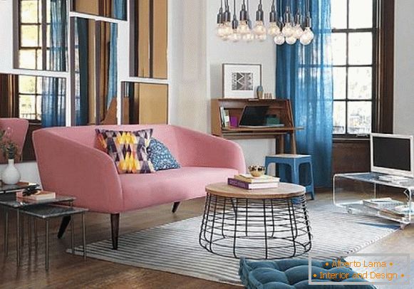 A nappali modern kialakítása a 2016-os színekben