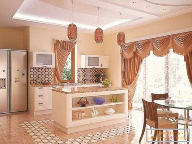 modern konyha egy magánházban фото