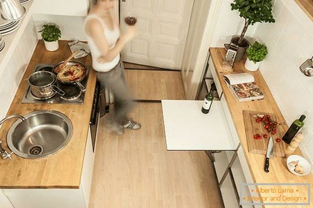 Átalakítható bútorok keskeny konyhába