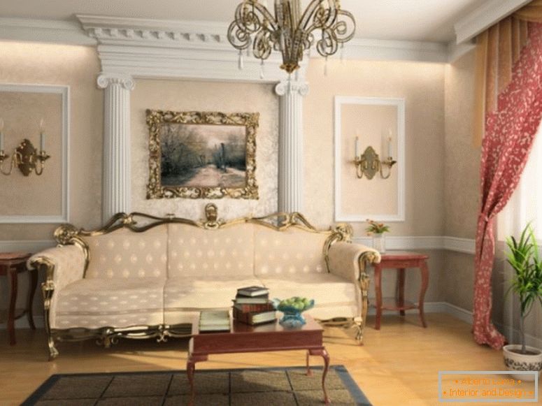 Nappali olasz stílusban - 75 kép design ötlet