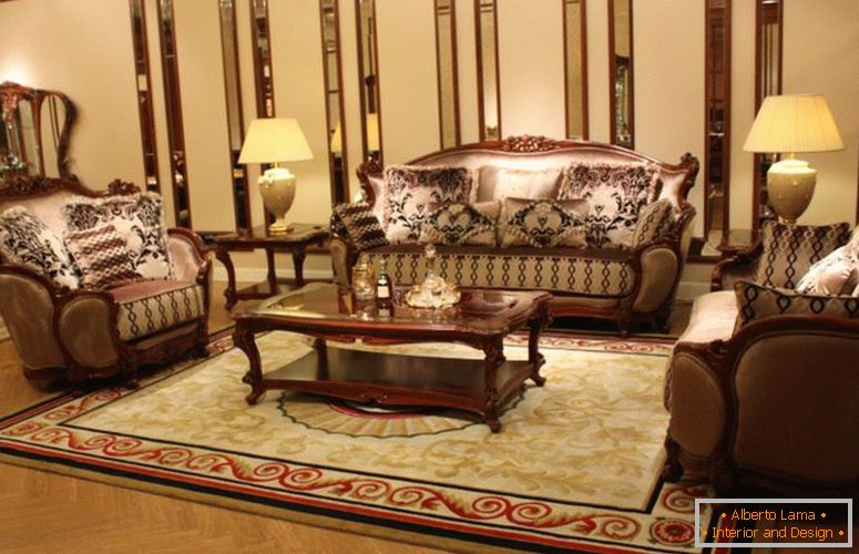 Barokk nappali - 75 fotó szokatlan design
