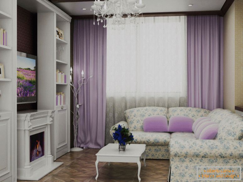 Provence stílusú nappali - 80 fotók szokatlan tervezési