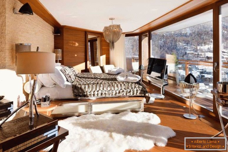 Faház stílusban berendezett nappali - 70 fénykép eredeti